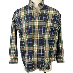 Men's Ralph Lauren‎ Blake Plaid 100% Cotton Long Sleeve Button Down *Large* 0263